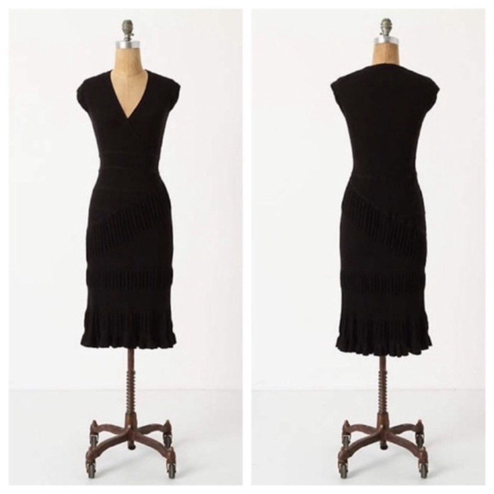 Anthropologie Sparrow Marilyn Ribbed Knit Dress S